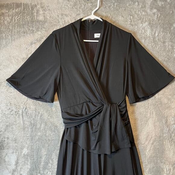 The Fold Sutri Wide Leg Jumpsuit in Black Size 8 - Picture 2 of 9